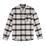 Discover the TLD 24.2 Grind Flannel Shirt, featuring a stylish black, white, and red plaid pattern. This tech-plaid long-sleeve button-up shirt offers quick-dry performance material and includes a chest pocket with a flap for added functionality.