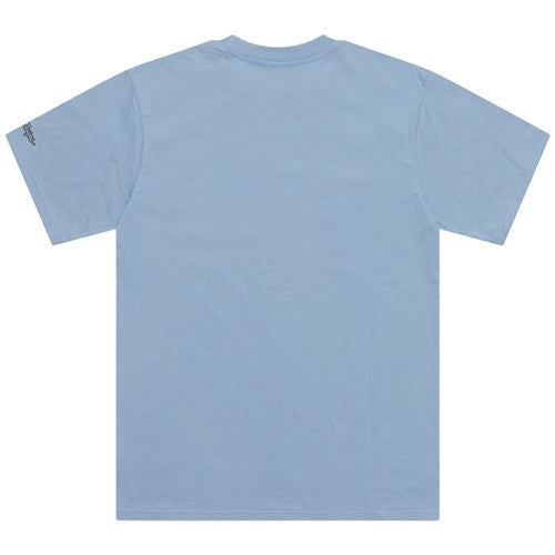 Back view of the TLD 25.1 Peace Out T-Shirt in light blue, featuring short sleeves and a round neckline, radiating good vibes.
