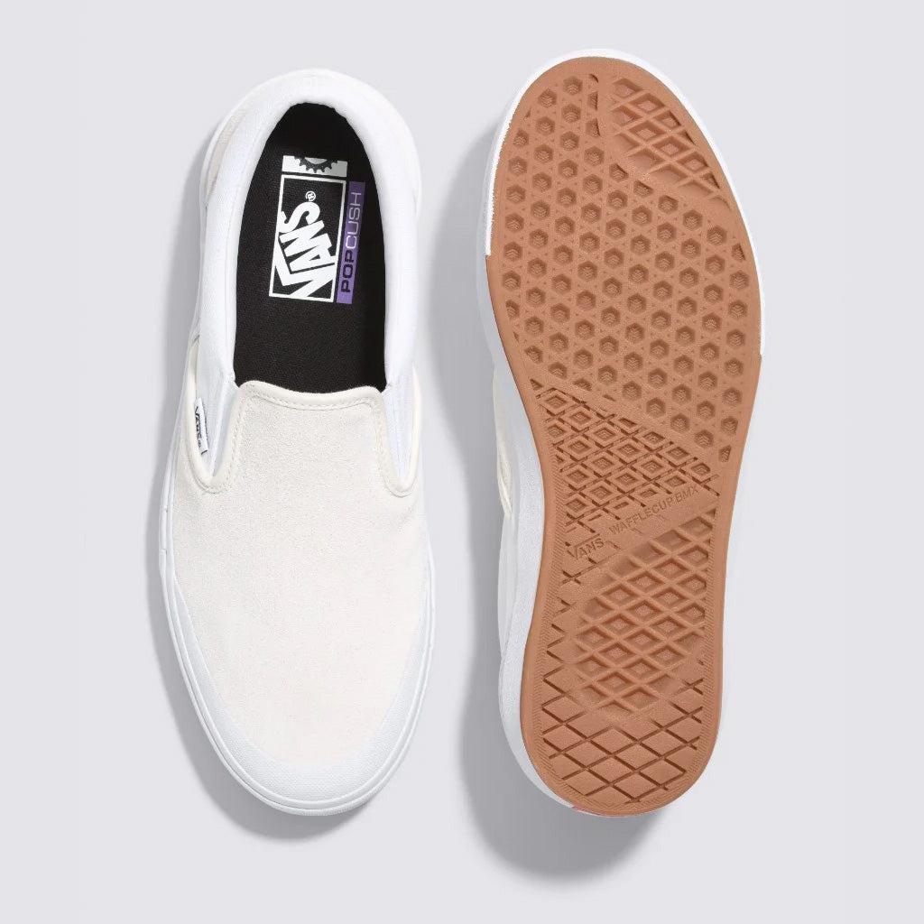 Vans BMX Slip-On Pro Shoes - Marshmallow/White in white.