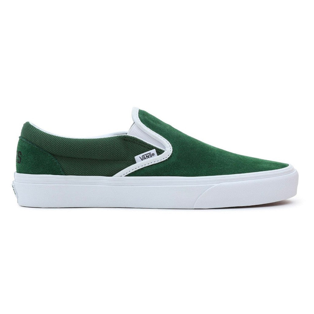 Vans Classic Slip-On Shoes Vans Club Green/White Shop at LUXBMX