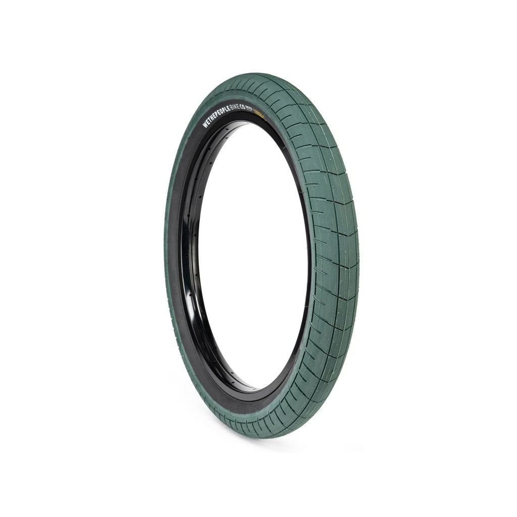 A green Wethepeople Activate Tyre (100 PSI) on a white background.