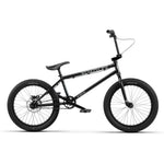 The Wethepeople Havoc 20 Inch Bike is a black BMX with a compact frame, trail geometry, thick tires, and "WeThePeople" branding on the top tube, shown from the side against a white background.