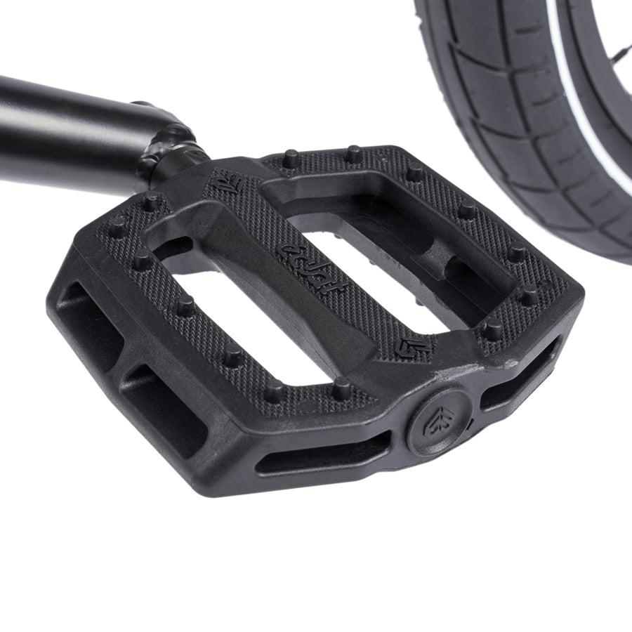 An image of a Wethepeople Nova 20 Inch BMX Bike in various colourways, featuring a black pedal and a Éclat Talon U-brake for reliable stopping power. This bike is ready to take.