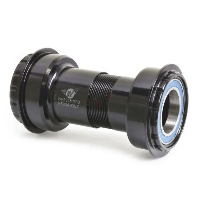 Wheels MFG PF30A Outboard Bottom Bracket / Black / 24mm Shimano