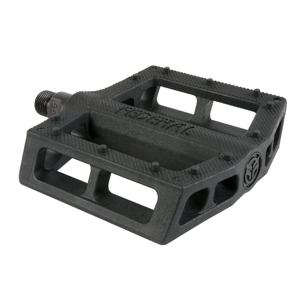 Federal Contact Plastic Pedal / Black / 9/16in