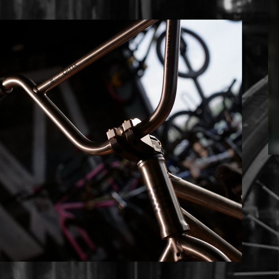 ION TiXX titanium bars and Profile Push stem in the LUXBMX showroom