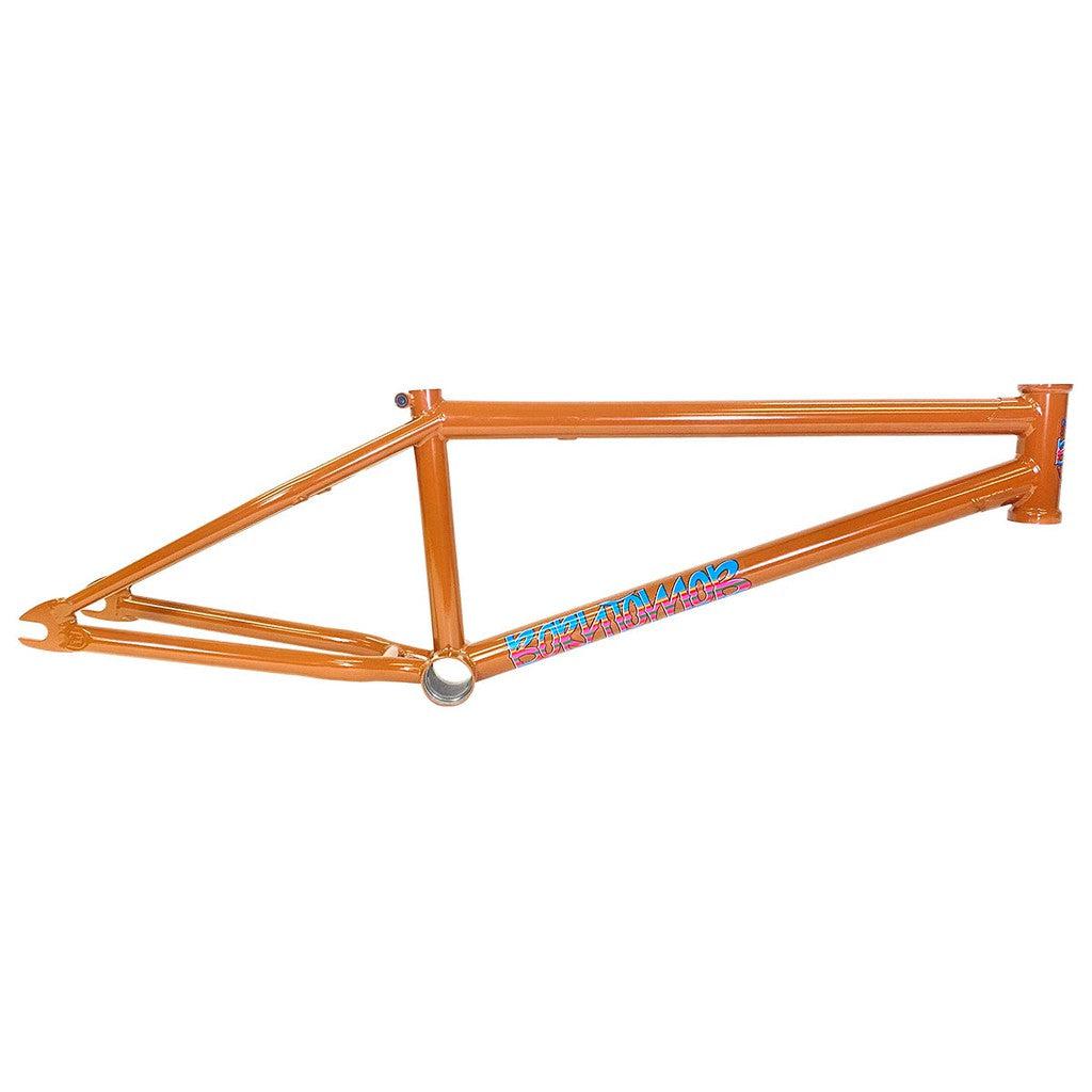 A orange S&M BTM (Born to Mobb) Mike Hoder Signature Frame on a white background.