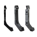 Three black Promax Disc Brake Adaptor Flat Mount to Post Mount Rear units for 140mm rotors, marked "R-140" with arrows, are shown from various angles against a white background.