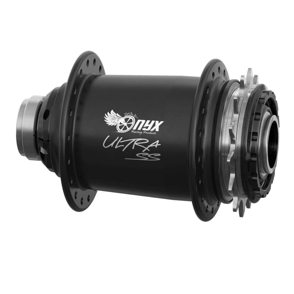 Onyx BMX ULTRA SS OX-110/20mm Thru-bolt Rear Hub / Matte Black Ano / 36H