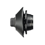 Close-up of a G-Sport Roloway Hub Guard attached to a black hub, photographed against a white background.