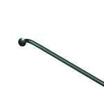 A close-up of the Spectre Titanium V3 14g Spoke in teal, featuring a ball-shaped end, photographed against a white background—ideal for lightweight or custom cut bike spoke projects.