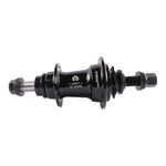 Eclat Shift TA (Thru Axle) Hybrid Rear Hub in black from WETHEPEOPLE, featuring the advanced TA hub system with axles and hardware included for attachment.
