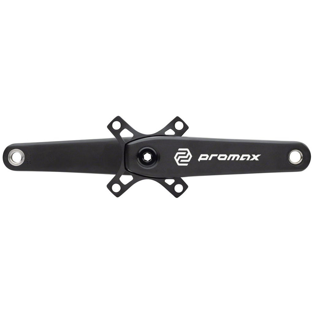 A black handlebar clamp with the word 'premax' on it, featuring the Promax HF-3 Crank Set logo.