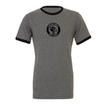 The Fiend 10 Year Shirt is a gray t-shirt with a black collar and cuffs, made from ringspun cotton. It features a circular "Fiend BMX Est 2011" logo on the chest, celebrating a decade of style.