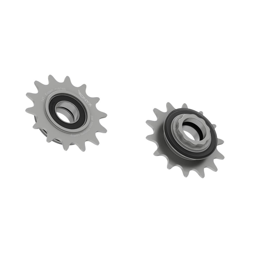 Onyx Expert Hybrid Freehub with Integrated Cog / Anodised Clear / 14T