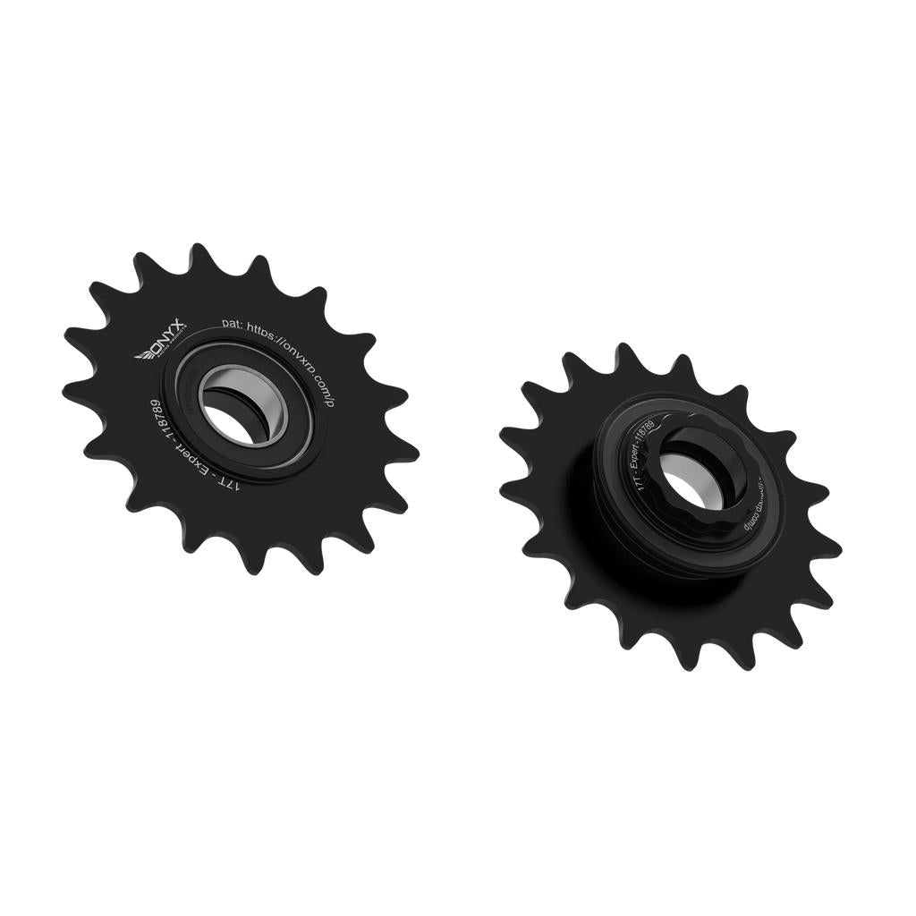 Onyx Expert Hybrid Freehub with Integrated Cog / Anodised Black / 17T