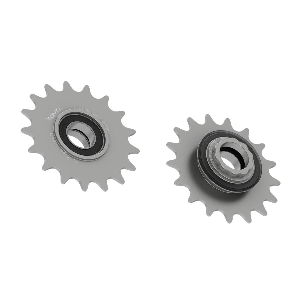 Onyx Expert Hybrid Freehub with Integrated Cog / Anodised Clear / 17T