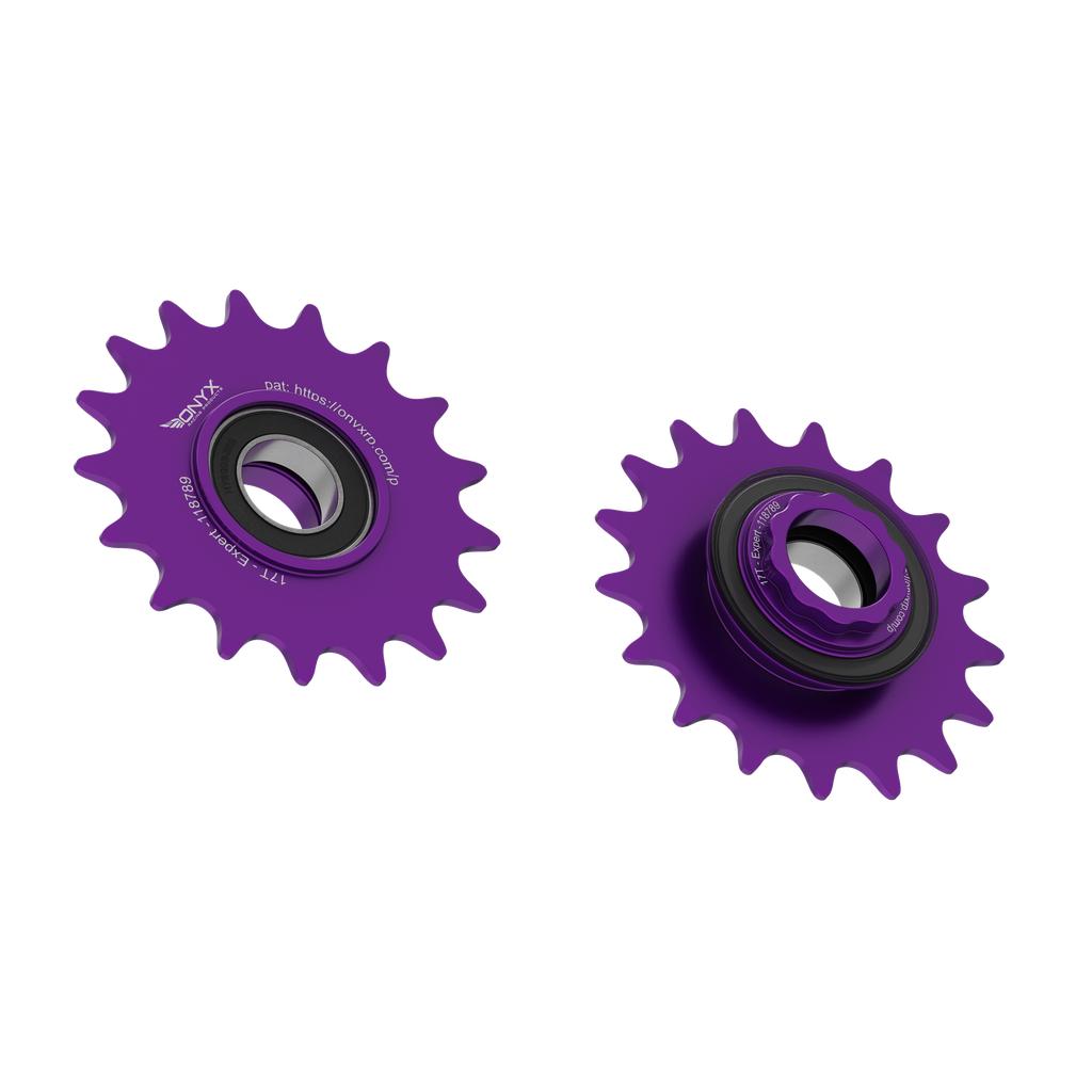 Onyx Expert Hybrid Freehub with Integrated Cog / Anodised Purple / 17T