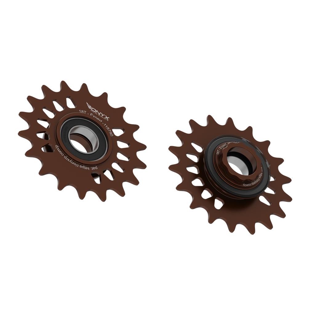 Onyx Expert Hybrid Freehub with Integrated Cog / Anodised Bronze / 18T
