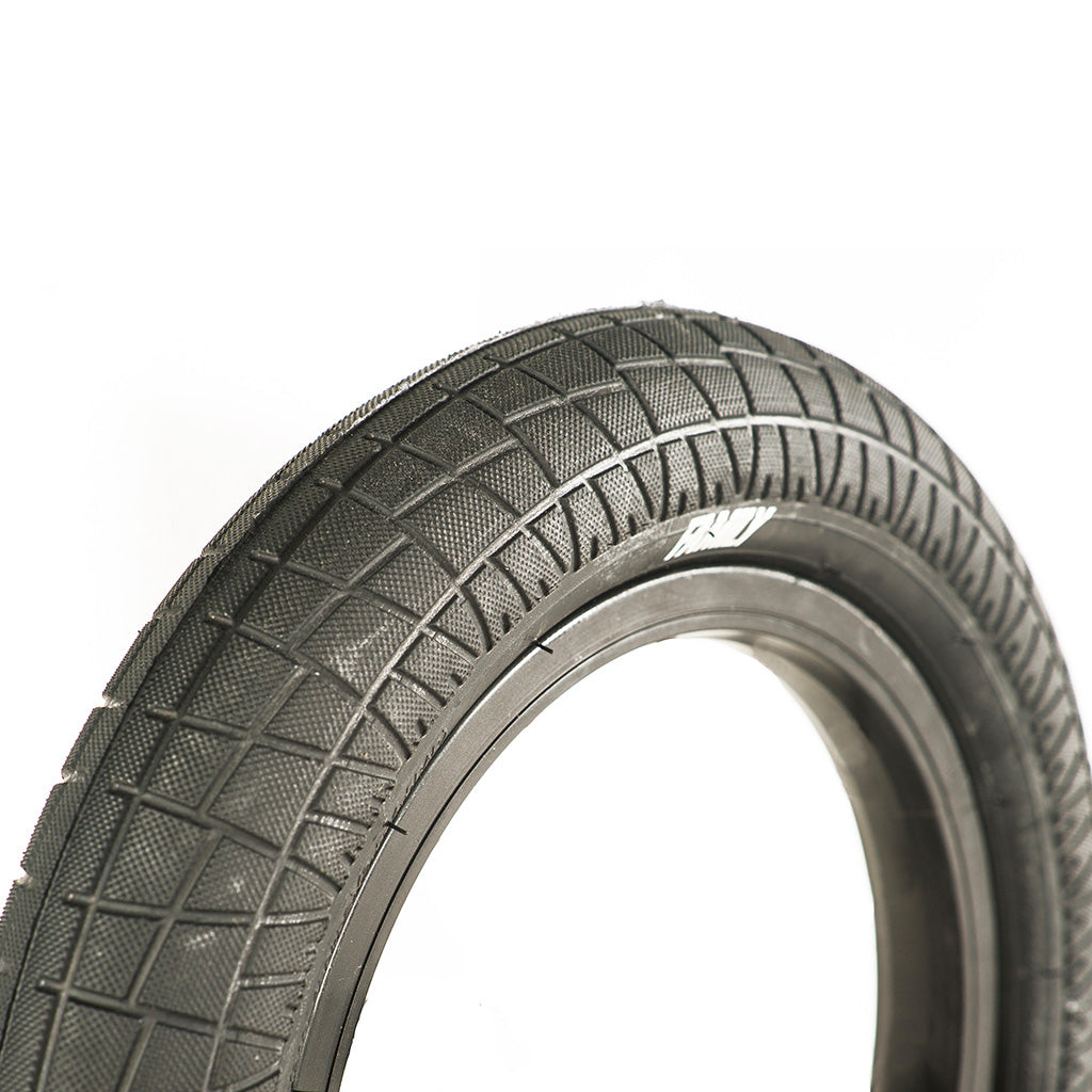 A Family BMX F2128 12 Inch Tyre on a white background.