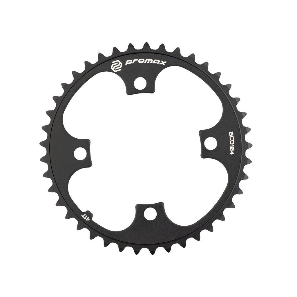 A Promax 4-bolt 104 BCD chainring on a white background.