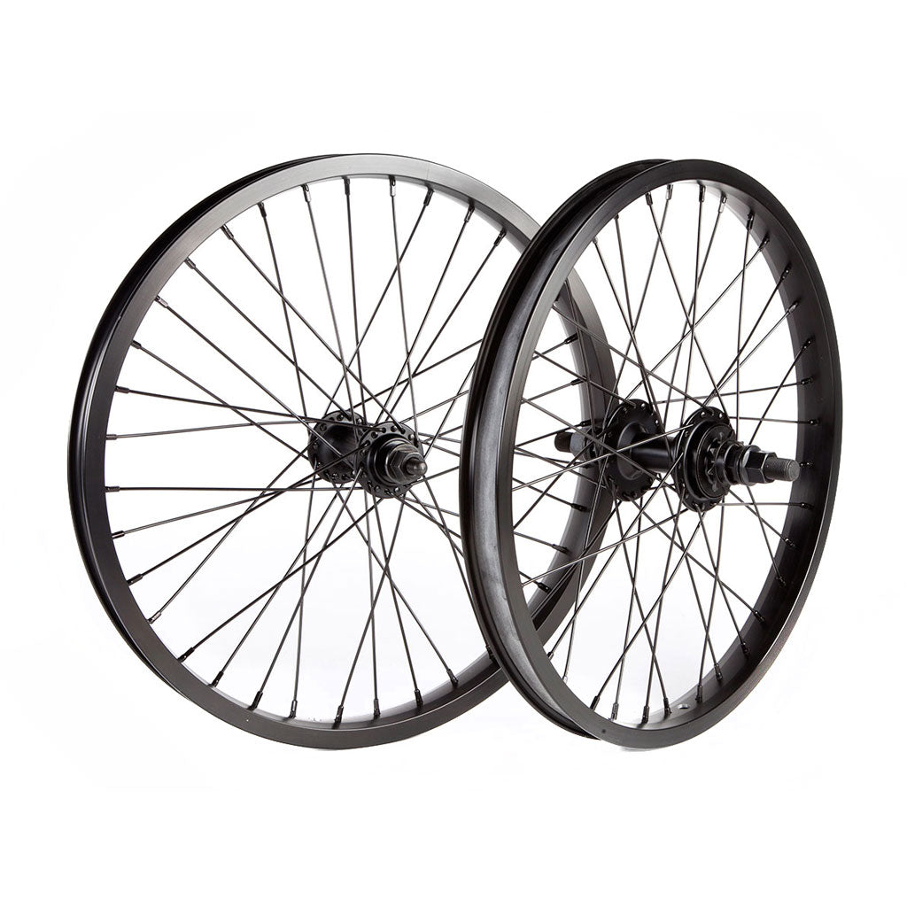 A pair of Fit Bike Co OEM 18 Inch Wheel Set with fully sealed hubs on a white background.