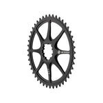 The Promax Direct Mount Front Sprocket is a black 44-tooth, eight-spoke chainring for BMX racing, compatible with SRAM 3-bolt cranksets.