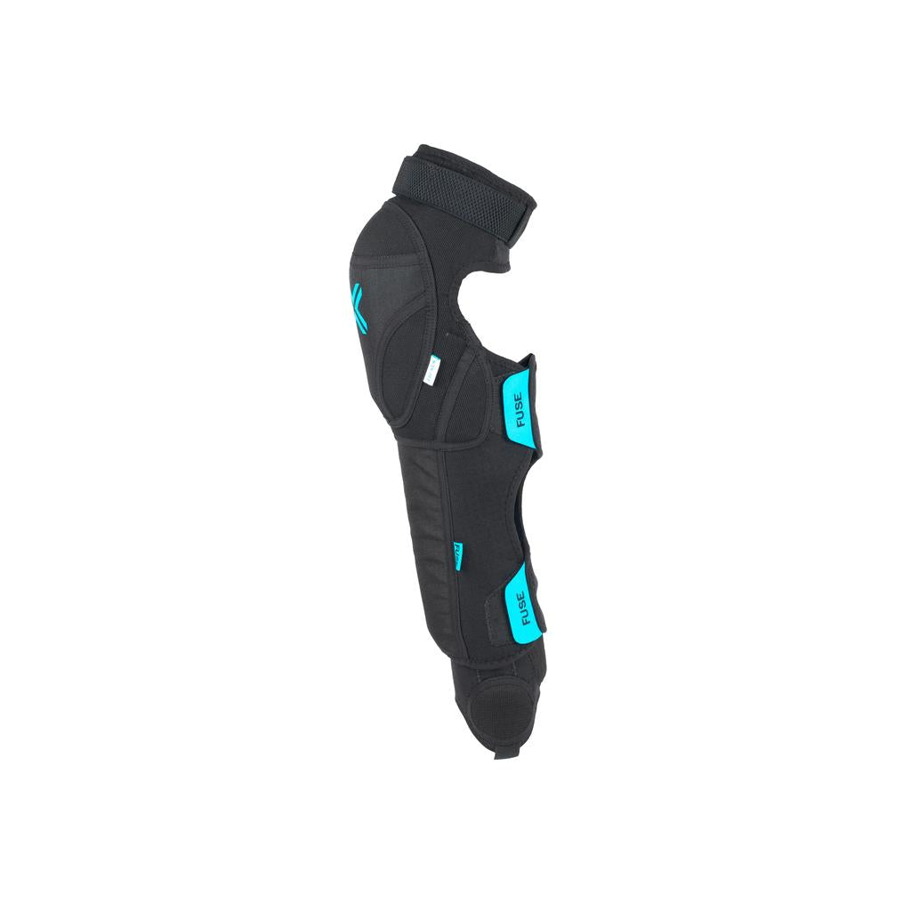 The Fuse Echo 125 Knee Shin Ankle Combo Pads (Pair) feature adjustable straps and provide superior impact absorption and shin protection, ideal for sports or physical activity.