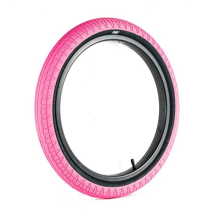 A Family BMX F2128 20 Inch Tyre on a white background.