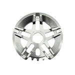 The Eclat Abyss Guard Sprocket is a silver BMX sprocket with five spokes, cutouts, and engraved text: "25T," "ECLAT," and "AL-635.