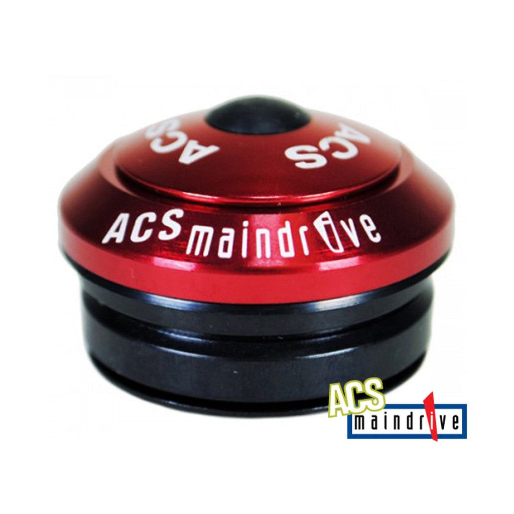 ACS Maindrive Integrated Step-down Headset / Red / 1-1/8in to 1in