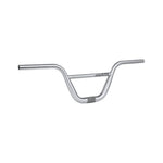 A Pride Titanium 373 Blanc Replica 31.8 HD Bar in silver with a crossbar and slightly raised grips, featuring a lightweight design, displayed against a plain white background.