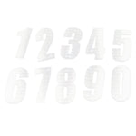 Dirt Designs White Race Number / 8