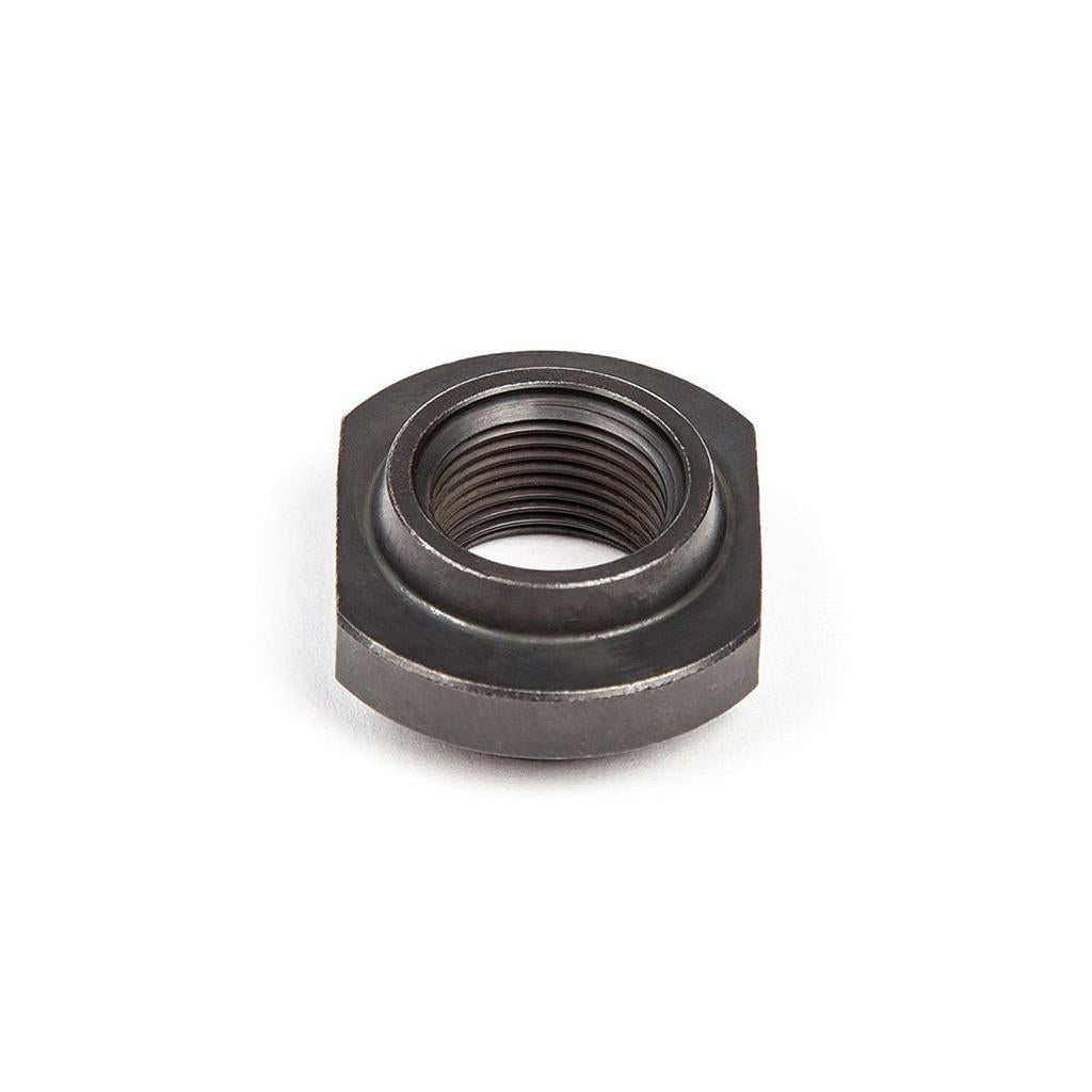 A single BSD West Coaster Cone (Drive Side) in black, featuring internal threading, stands upright on a white background—perfect for replacing West coaster hub cones.