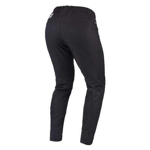 The Kenny Racing Prolite Pants in black have an elastic waistband and tapered legs, perfect for BMX riders seeking comfort and style.