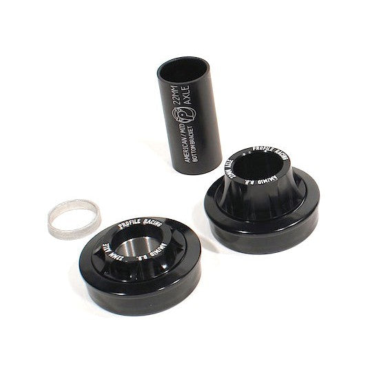 Profile USA Bottom Bracket Kit / Black / 22mm