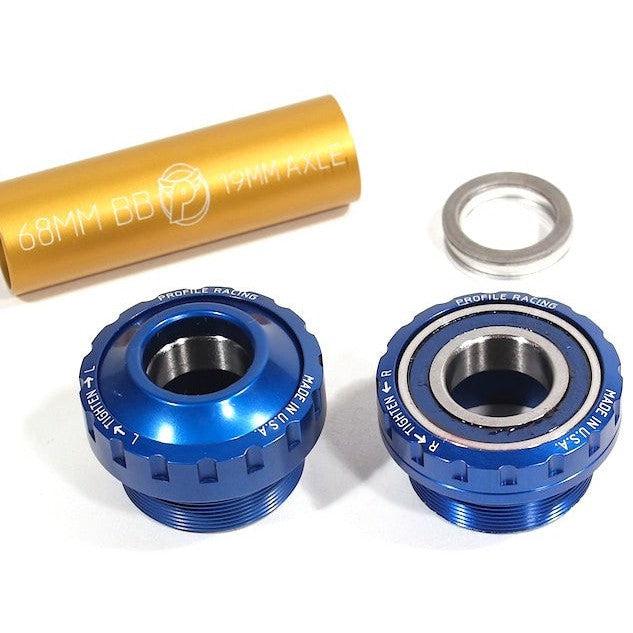 Profile Outboard Euro Bottom Bracket / Blue / 19mm