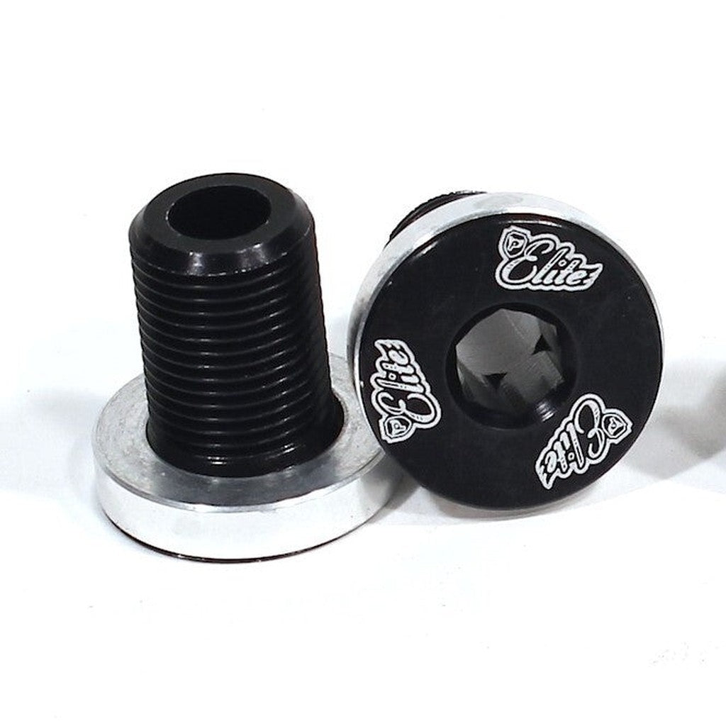 Two black and silver Profile Elite Flush Mount Crank Bolt Kit with brand logos on a white background.