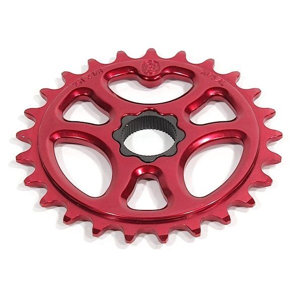 The Profile Galaxy Spline Drive Sprocket, made from 7075 aluminum with 25 teeth and a splined center for 22mm spindles, is shown against a plain white background.