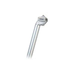 An alloy handle on a white background was replaced with a Micro Adjust Railed Seat Post.