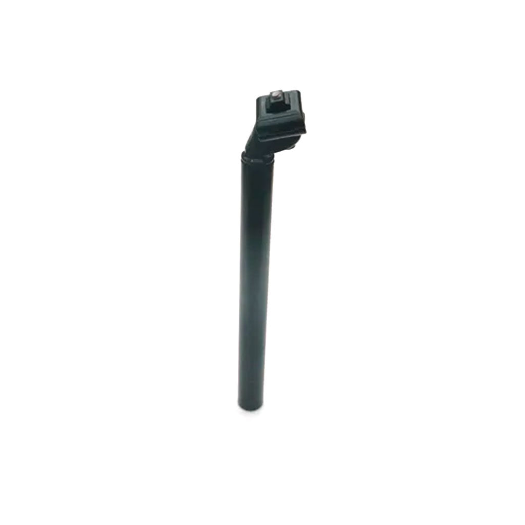 Micro Adjust Railed Seat Post in black, displayed on a white background.