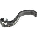 A Magura HC1 1-Finger Aluminium Lever Blade with tooled reach adjustment, black with white branding and adjustment markings, ergonomic design and Carbotecture SL brake masters, shown on a plain white background.