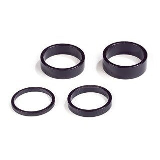 Headset Spacer 1 inch Set / Black / 2,5,8,10mm (1 of Each)