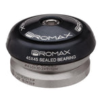 The Promax IG-45 Integrated Headset features 41.8mm sealed bearings for bicycles, displayed in close-up against a plain background.