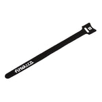 The FITBIKECO Brake Cable Strap is a black reusable Velcro strap with "fubike.co" printed in white—ideal for securing brake cables to your bike frame.
