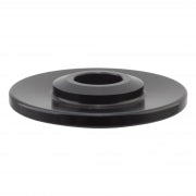 The Alienation Venus Front Hub Guard is a flat, round black metal washer with a raised center hole, made from AL7075-T6 and designed to protect your hub, shown against a white background.