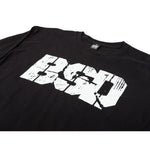 Black T-shirt with bold white letters "BOD" printed on the front, displayed on a white surface. For those placing orders, don't miss out on our BSD Xerox Long Sleeve Tee versions for versatile style.