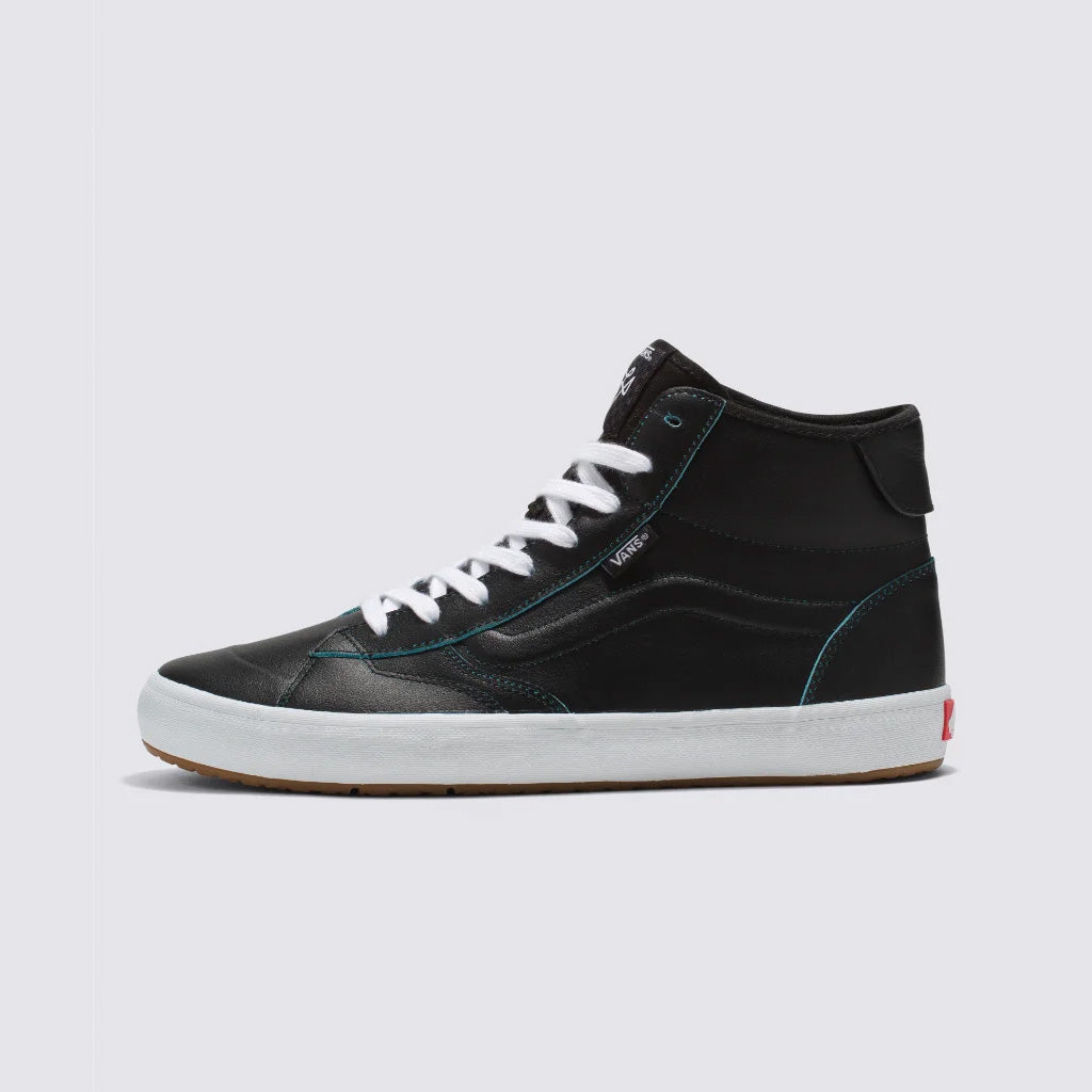 Vans The Lizzie Wearaway High Top Shoes - Wearaway Black/Blue sustainable skate shoe.
