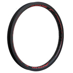 An Ikon Carbon 20 Inch Brake Rim with red lettering.