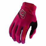 The TLD 26.1 Air Glove / Mono Fuchsia is a pink full-finger mountain bike glove with black accents, featuring Troy Lee Designs logos on the back and fingers for standout style and performance.
